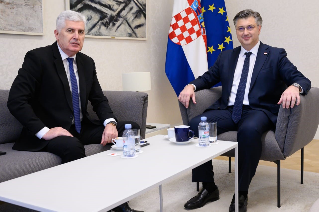 Zamjenik predsjedavajućeg Doma naroda PSBiH dr. Dragan Čović sastao se u Zagrebu s predsjednikom Vlade Republike Hrvatske 